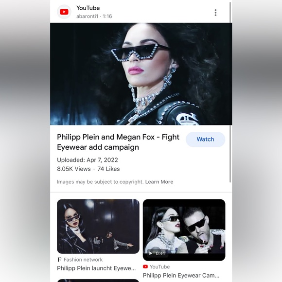 🏆PHILIPP PLEIN Sunglasses Plein Crystal Lux SPP031S Col.0700‼️ - Picture 4 of 16